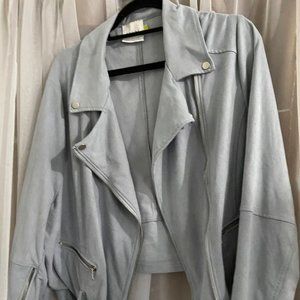 Blue biker style jacket (3x)